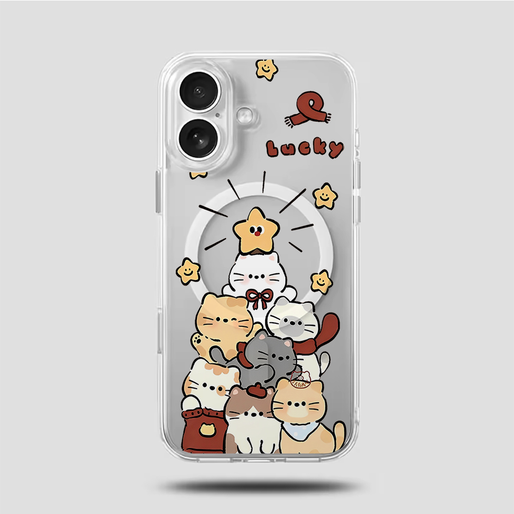 Cute Cartoon Kitten Print Comp - Phone Cases For Iphone 17 recension och pris
