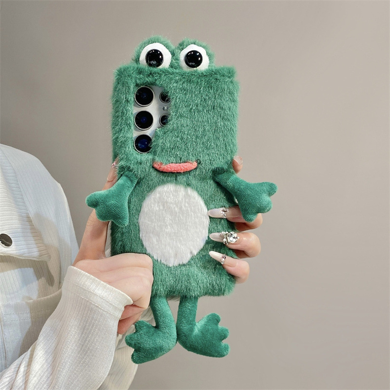 Plush Frog Phone Case, Cute Gr - Phone Cases For Samsung recension och pris