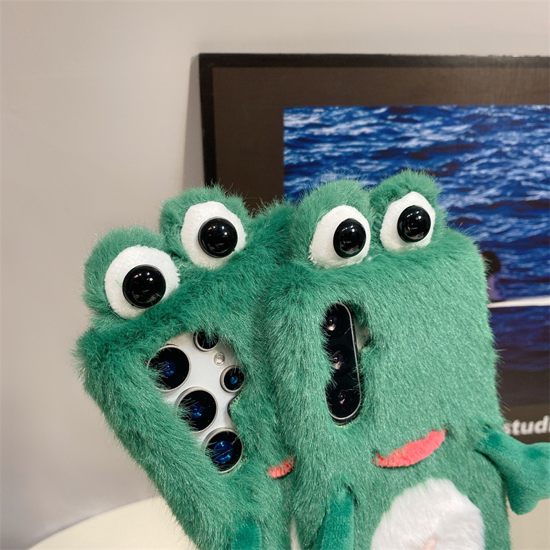 Plush Frog Phone Case, Cute Gr - Phone Cases For Samsung recension och pris