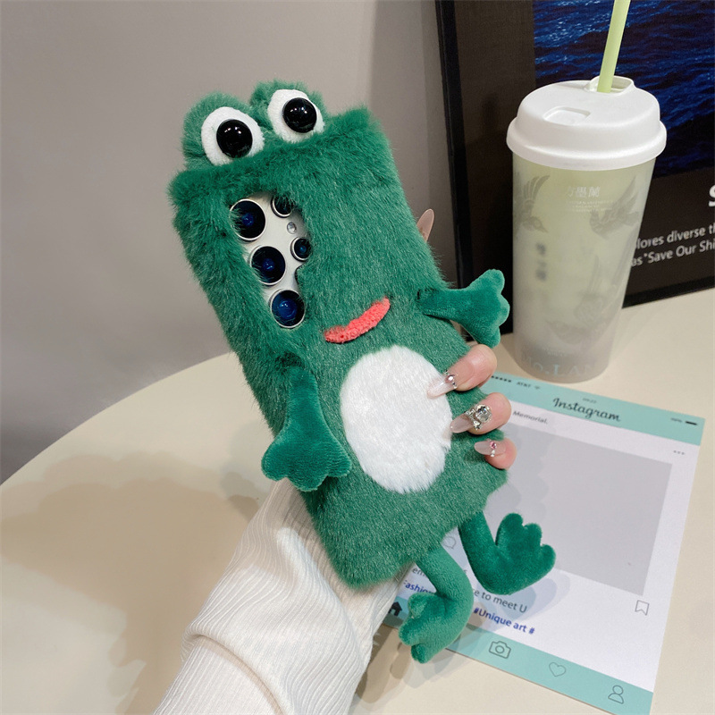 Plush Frog Phone Case, Cute Gr - Phone Cases For Samsung recension och pris